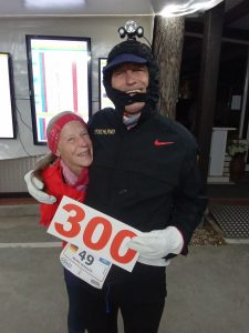 Marika und Bruno Heinlein 6-Tage-Lauf bei Brunos Kilometer 300